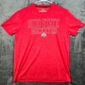 Ohio State Buckeyes T-Shirt Varsity Authentic Apparel Men's Size XL Red NCAA Tee